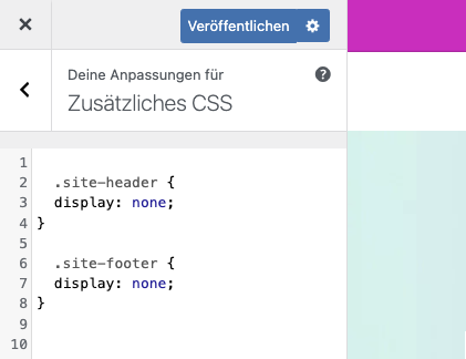 Zusätzliche Css