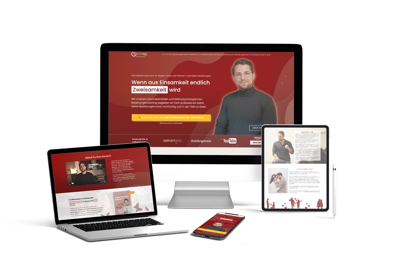 Re-Design Website Emanuel Erk Mockup