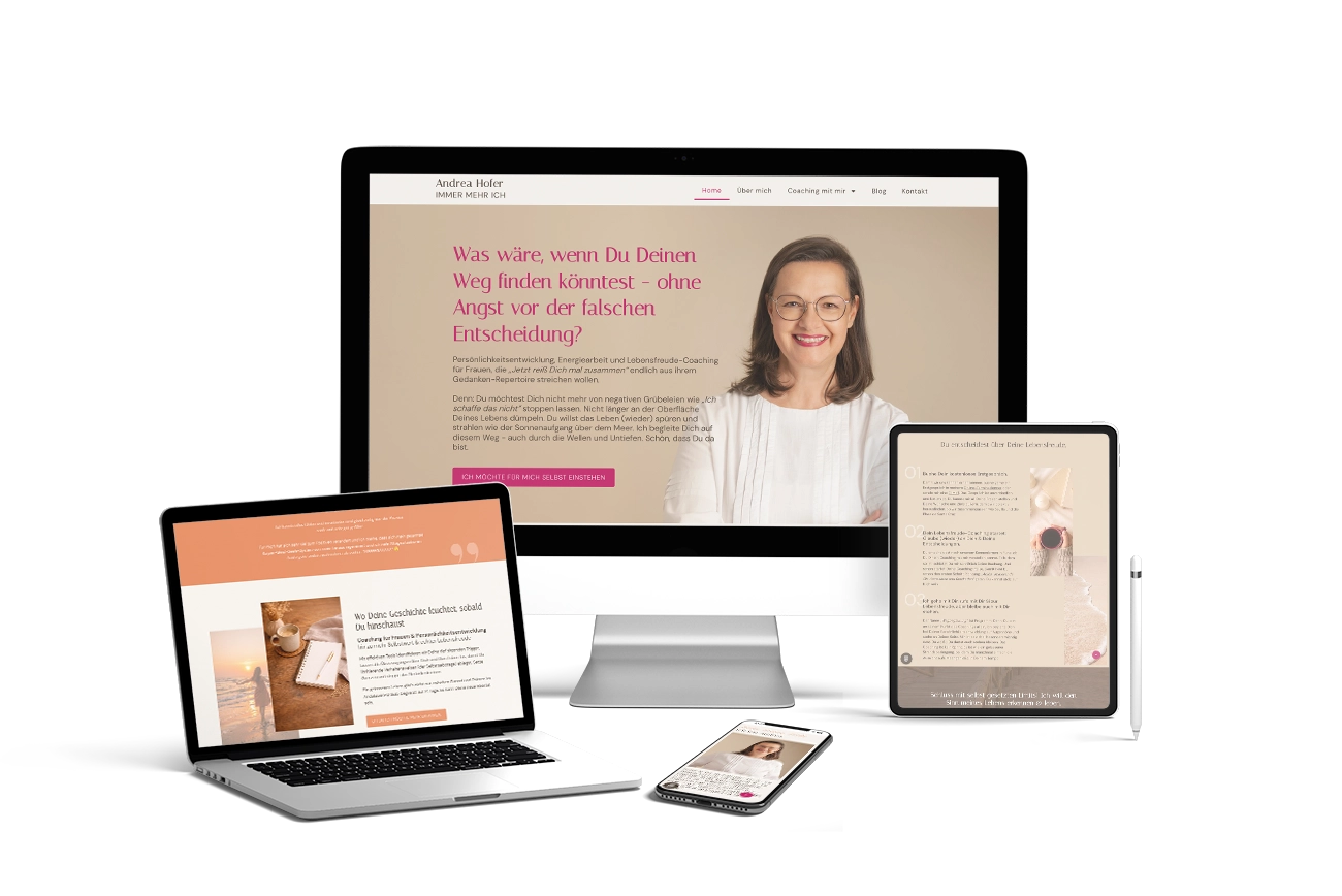 Website Relaunch Andrea Hofer - immer-mehr-ich