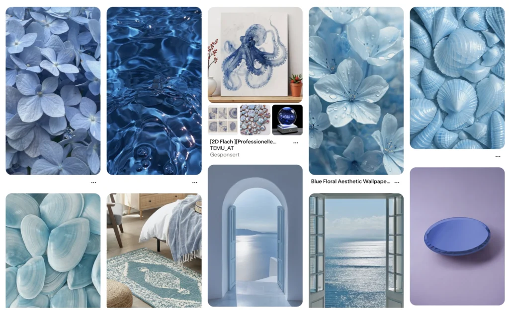 Cool Blue Pinterest Farbtrend