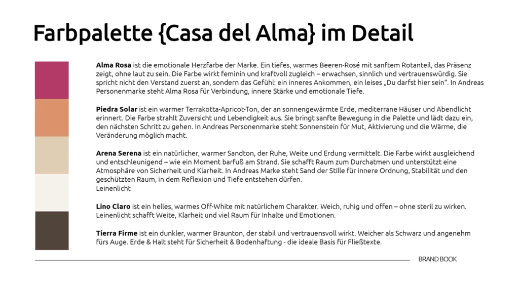 Farbpalette Andrea Hofer