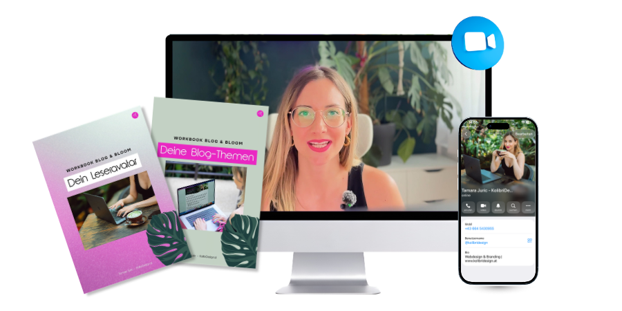 Blog & Bloom Workshop Mockup